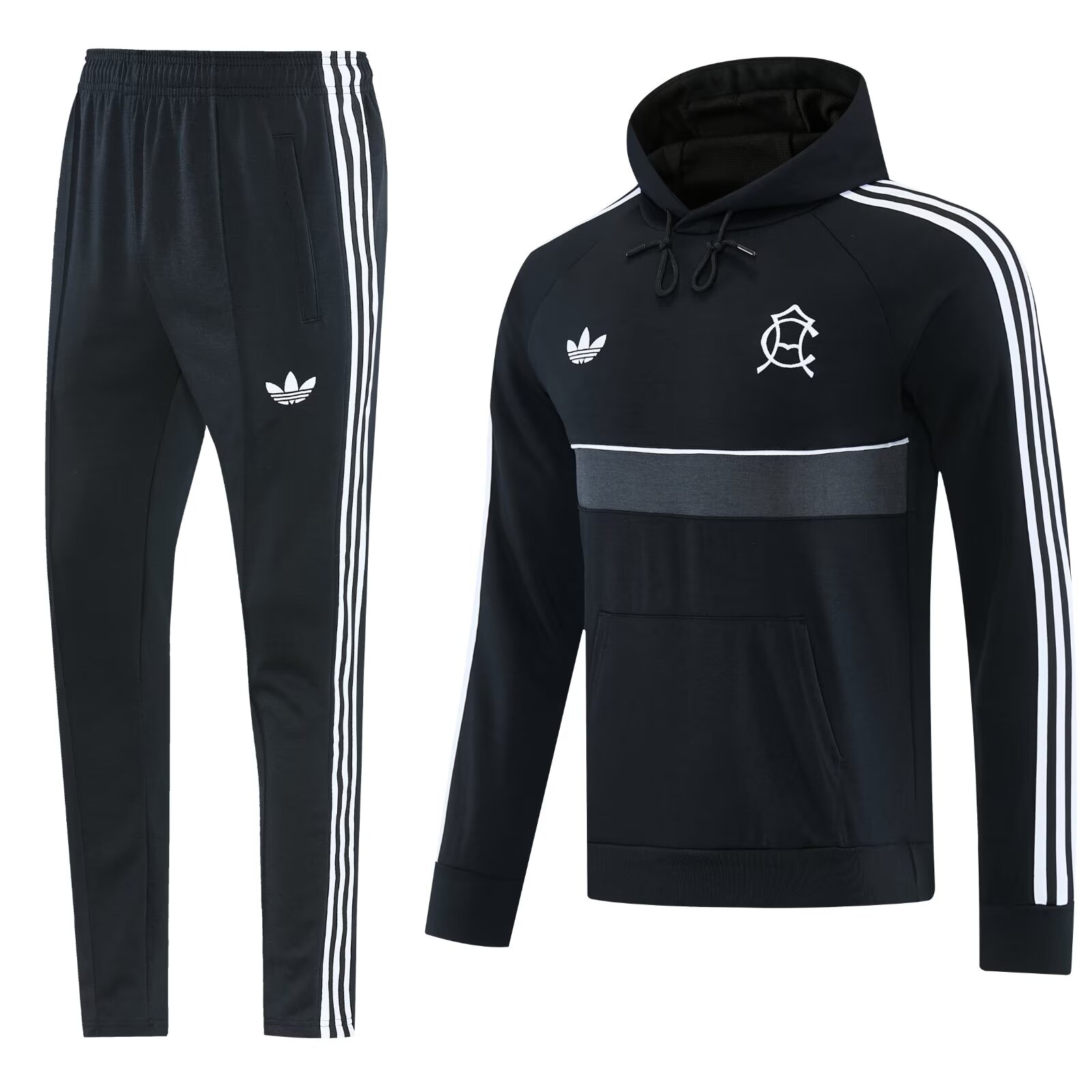 AAA Quality Club America 26/27 Hoodie Tracksuit - Black